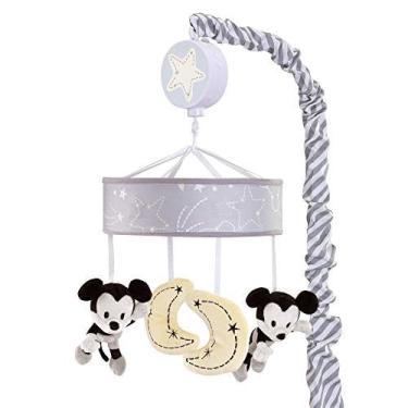 Imagem de Cordeiros & Ivy Disney Baby Mickey Mouse Musical Baby Crib Mobile, cinza / amarelo, 27x8.5x8.5 polegadas (Pack de 1)
