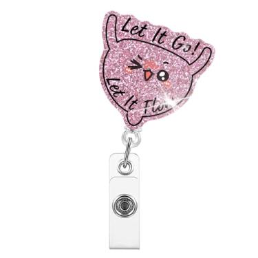 Imagem de Xipromi Carretel de crachá de bexiga retrátil com clipe, suporte de crachá engraçado de urologia para urologista, enfermeira, enfermeira, médico, diálise, especialista em distúrbios urinários