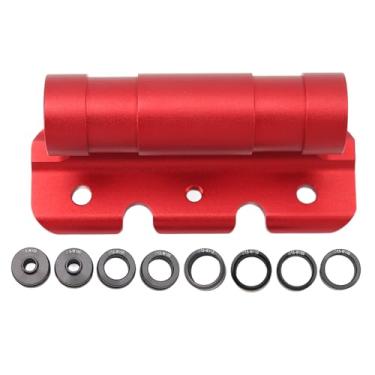 Imagem de Montagem do garfo de bicicleta Qanyegn, suporte rápido de liberação do suporte do garfo Red, bloco de carro de bicicleta resistindo a liga de alumínio para bicicletas de caminhão