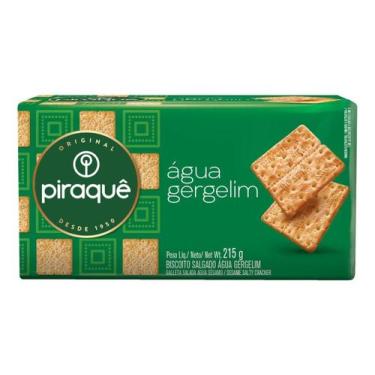Imagem de Kit c/ 2 Biscoito Salgado Agua E Gergelim Piraque 215g - Piraquê