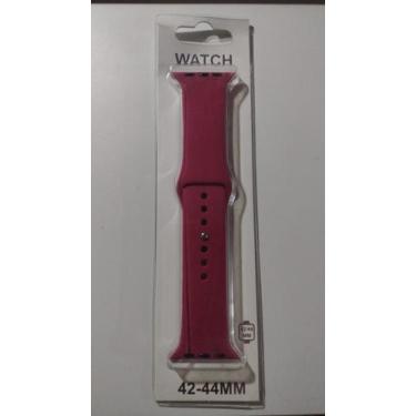 Imagem de Pulseira Para Apple Watch Silicone - Swatch, Vermelho, 42