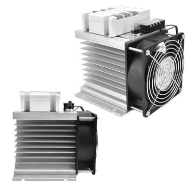 Imagem de Relé de Estado Sólido Aprimorado, relé de Estado Sólido CA Trifásico Aprimorado para Controle de Temperatura de Motores, Isolamento Fotoelétrico, Cobre, Relés de Estado Sólido