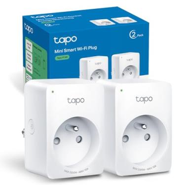 Imagem de TP-Link Tapo P100 (FR) 2 soquetes conectados por WiFi Alexa e Google Home 10A Smart Plug, ventilador de controle remoto/lâmpada por smartphone, sem necessidade de hub