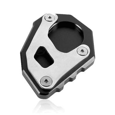Imagem de Acc-Creativity Suporte para pé de motocicleta com ampliador lateral para placa de extensão compatível com Husqvarna 901 Norden 2021-2023 (preto)
