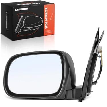 Imagem de A-Premium Espelho retrovisor traseiro externo preto dobrável manual aquecido - compatível com Toyota Sienna 2004-2010