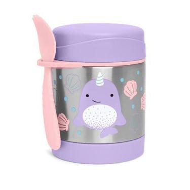 Imagem de Pote Térmico com Talher Zoo Skip Hop Baleia Narval