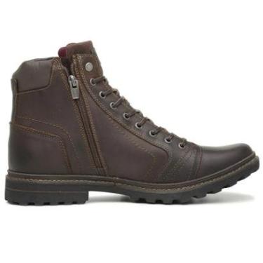 Imagem de Bota Coturno Casual Masculina em Couro Free Way com Zíper Absolut 1-Masculino