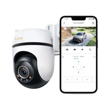 Imagem de Tapo C530WS, Câmera de Segurança wifi Externa, StarLight Night Vision(New), 3K 5MP, 360° de Alcance, Visão Noturna, a prova d´água IP66, Áudio de Duas Vias, Compatível com Alexa, 512G.