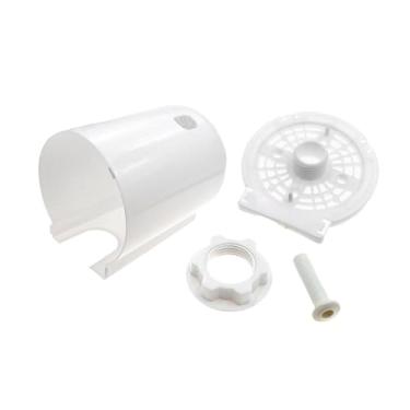 Imagem de IEUDNS Capa protetora para motor de ventilador elétrico, ventilador oscilante de pedestal, multiuso, fácil de instalar, reparo e substituição para sala de, Branco