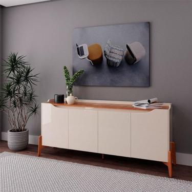 Imagem de Aparador Para Sala Buffet Ambiente Studio 1.6 Off White Nature - Imcal