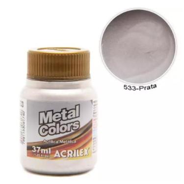 Imagem de Tinta Metal Colors Acrilex 37ml Acírilica Metalica + Nota Fiscal, Prat