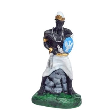 Imagem de Imagem Oxaguiã orixá umbanda candomblé resina 10 cm