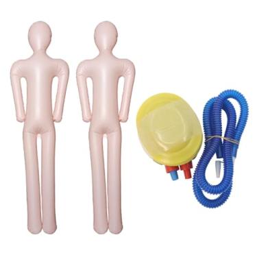 Imagem de Sclmgo Manequim Inflável para Decoração de Halloween, Loja, Exposição de Fantasias, Acessório de Halloween para Cama, Festa de Canto, 2 Manequim corporal, Tamanho real