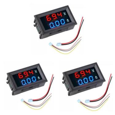 Imagem de Kit Voltímetro Amperímetro 0-100V 0-10A (3x) - SOUTHERM