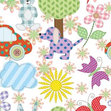 Imagem de Papel de Parede Adesivo Infantil Costura - 006 - Multimpressão