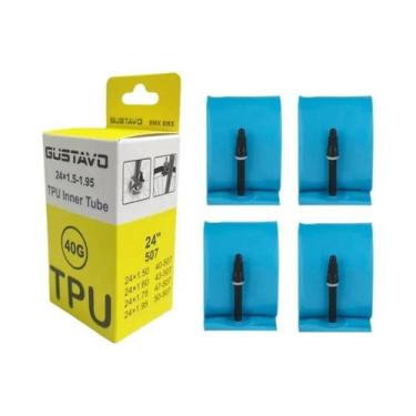 Imagem de Câmara De Ar Para Bicicleta De 24 Polegadas Em TPU Para Pneus BMX MTB 