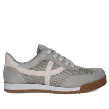 Imagem de Tênis Feminino Via Marte Camurça Tela Verde/Branco, Verde, Branco, 35