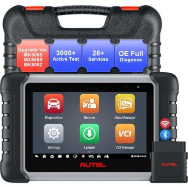 Imagem de Autel Scanner MaxiCOM MK808Z-BT 2025, ferramenta de diagnóstico bidirecional Bluetooth com mais de 28 serviços, mais de 3000 testes ativos, VCI Mini, codificação de injetor, digitalização de todos os
