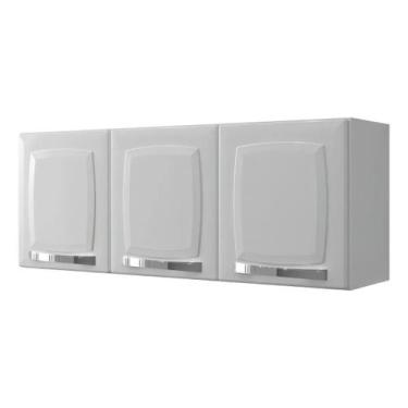 Imagem de Armario itatiaia aereo 1,05m 3p rose smart branco