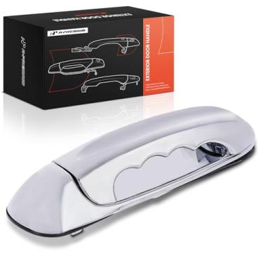 Imagem de A-Premium Maçaneta externa do lado do passageiro traseiro direito compatível com Dodge Ram 1500 2002-2008, Ram 2500 3500 4500 5500, Dakota & Ram Dakota e Mitsubishi Raider, prata