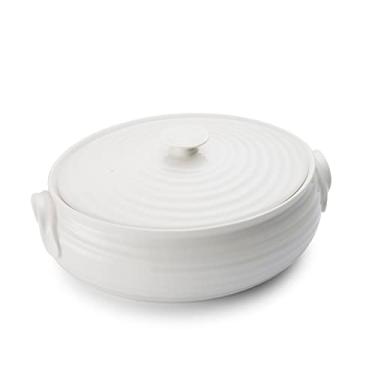 Imagem de Portmeirion Sophie Conran Collection Caçarola oval branca, (pequena) – Pode ir à máquina de lavar louça, micro-ondas, forno e freezer – Feito na Inglaterra