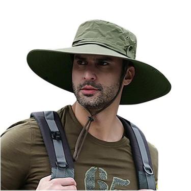 Imagem de Chapéu de Pesca Masculino Proteção UV e Tecnologia de Secagem Rápida -