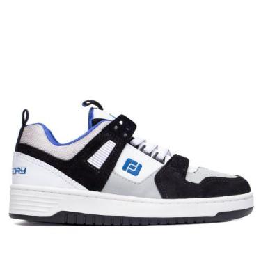 Imagem de Tênis Masculino Freeday Ghetto Camurça Preto/Azul/Cinza, Cinza, Azul, 