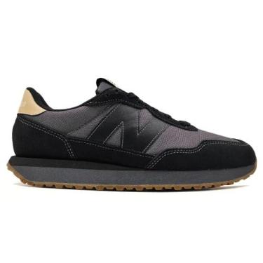 Imagem de Tênis New Balance 237v1 Masculino, 39, Preto, Bege