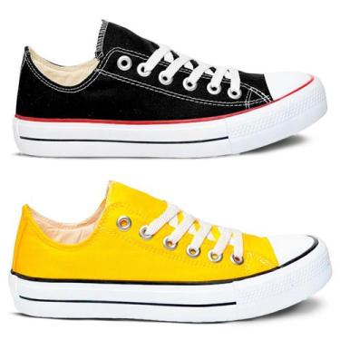 Imagem de Kit 2 Pares Tenis Feminino Star Casual All Tradicional Confortavel - O