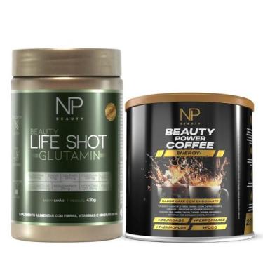 Imagem de Combo 1 Beauty Life Shot Glutamin e 1 Beauty Power Coffee - Np Beauty