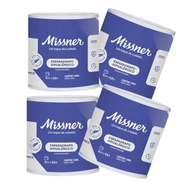 Imagem de Esparadrapo Impermeável Hipoalérgico 5cm X 4,5m - 4 UNIDADES