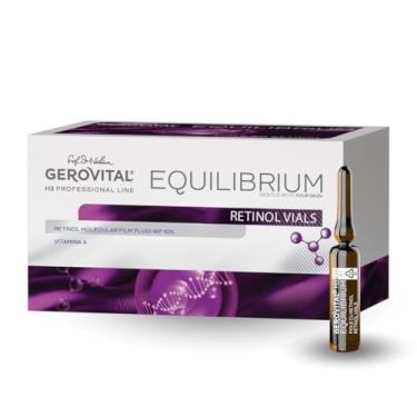 Imagem de GEROVITAL EQUILIBRIUM Soro facial com retinol, soro hidratante facial, melhora a elasticidade da pele, linha profissional para salões de beleza, 20 frascos