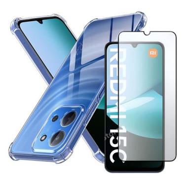 Imagem de Capa Case Capinha Anti Queda Para Redmi 15c + Pelicula 3d - INBOXMOBIL