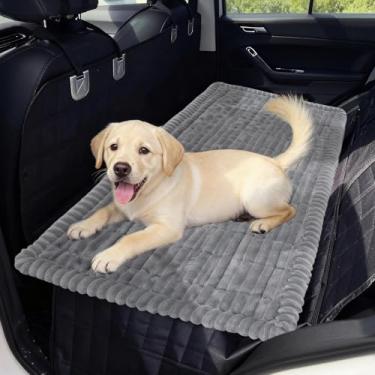 Imagem de VSIWB Capa de assento de carro para assento traseiro, cama de cachorro para carro, adequada para extensores de banco traseiro, macio, antiderrapante, lavável, tapete de cama para animais de estimação