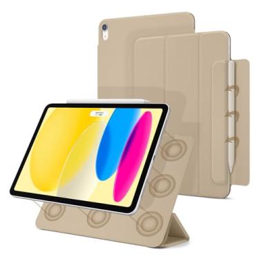Imagem de Dwopar Capa magnética para iPad (A16) 11ª geração 28 polegadas 2025, Smart Folio para iPad 10ª geração 27.7 cm 2022, suporte triplo para tablet com hibernar/despertar automático, capa fina e leve