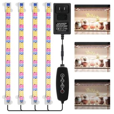 Imagem de Lâmpada Mosthink Grow Light 5500K Full Spectrum com 4 temporizadores