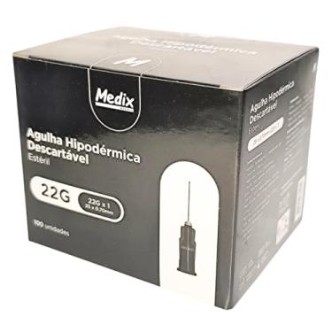 Imagem de Agulha Descartável 25x0,70 22G 1" c/100 Medix