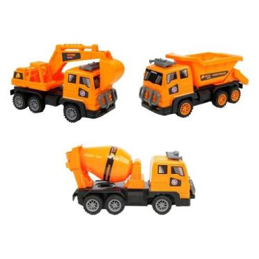 Imagem de Carrinho de controle remoto mega truck construcao sortido - polibrinq