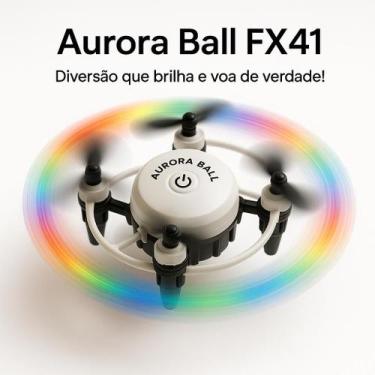 Imagem de Drone Aurora Ball FX41 Infantil Voo 360, Acrobacias Divertidas, Estrut