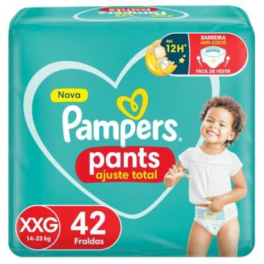 Imagem de Fralda Pampers Pants Ajuste Total Tamanho XXG, Fácil de Vestir, 42 Unidades