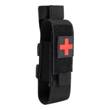 Imagem de Porta Torniquete Tático Porta Tesoura Ponta Romba APH Primeiros Socorros Compatível com Mochilas MOLLE, Equipamento de Emergência para Atividades ao Ar Livre