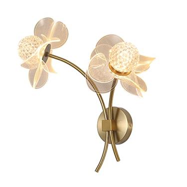 Imagem de Aplique de Parede com Flores Vintage para Iluminação Interiores Residenciais Sala Estar Quarto Hall e Corredor - Lâmpada