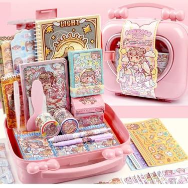 Imagem de Alideco Cute Girl Love Caixa de presente de luxo Pequena Colagem Mochi Layout Scrapbooking Junk Journal Crafts Embelezamento Decoração Adesivos de diário (aixinlihe)