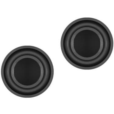 Imagem de LinaLife Pacote com 2 alto-falantes de 3,8 cm, 40 mm, radiador, diafragma, buzina, passivo, vibração, graves, alto-falantes, vibração, membrana, placa vibratória, graves passivos, woofer