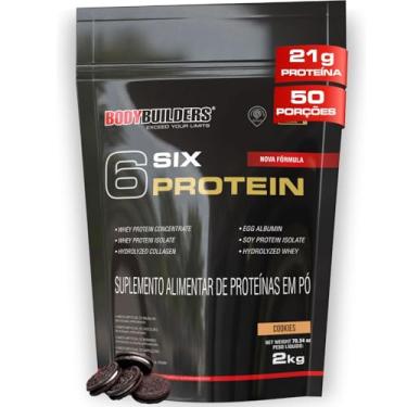 Imagem de 6 Six Protein Cookies N' Cream 2kg – Bodybuilders