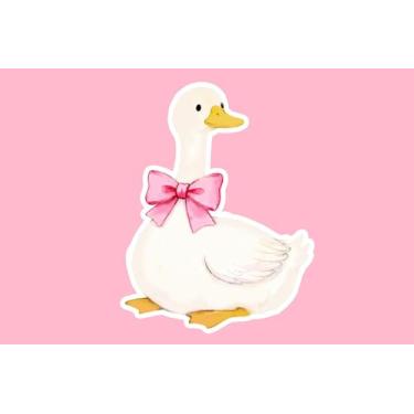 Imagem de kaiwern Silly Goose Capacho rosa fofo decoração de ganso tapete de porta engraçado tapete de entrada ao ar livre fofo animal decorativo tapetes de porta para entrada externa, sala de estar, decoração