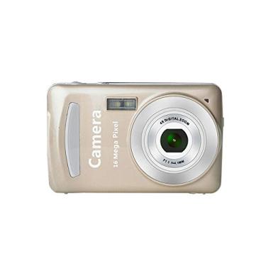 Imagem de Câmera Digital Doméstica HD 1080P Filmadora DSLR 16MP com 4X Tela LCD de 1 77 Polegadas Função Flash Configuração Branca e Alavanca Autofoto