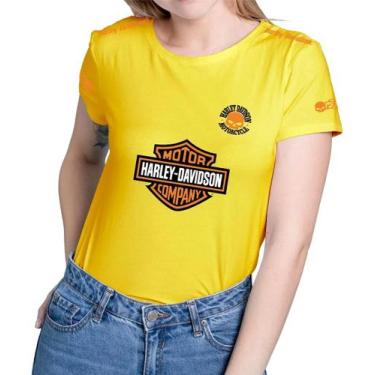 Imagem de Camiseta Camisa Blusa Masculina Feminina 100% Algodão Harley Davidson 