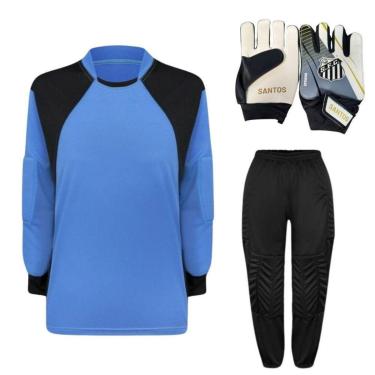 Imagem de Kit De Goleiro TRB + Luva De Goleiro Infantil Santos DRB Goalkeeper-Unissex