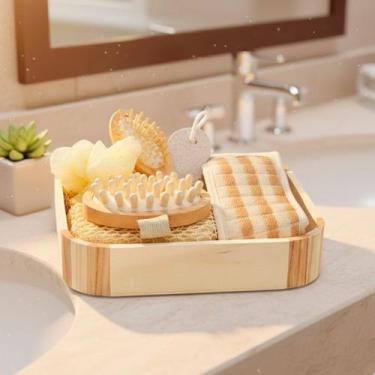 Imagem de Kit Presente Pai e Mãe Banho Spa Relax Cuidados Massagem Artesanal Esp